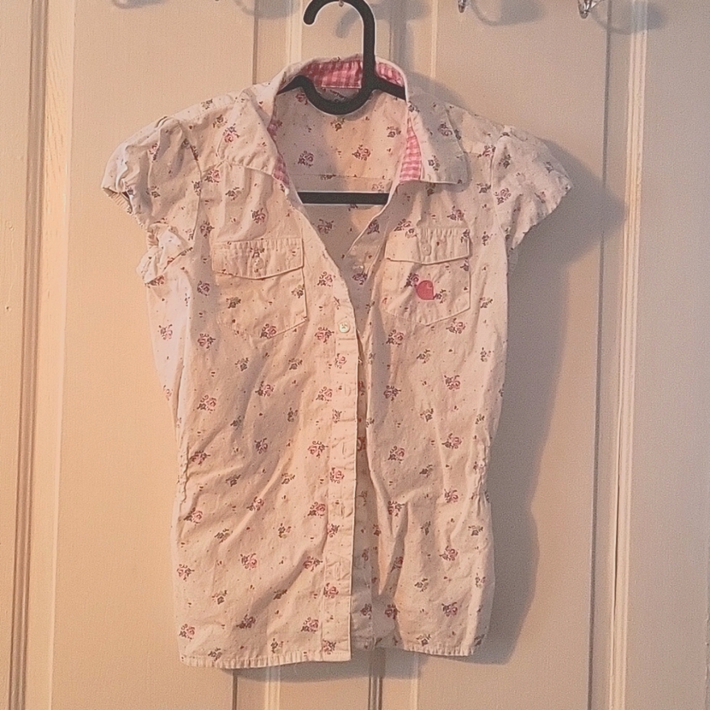 Carhartt Girls Flower Print Top - Size 6X
